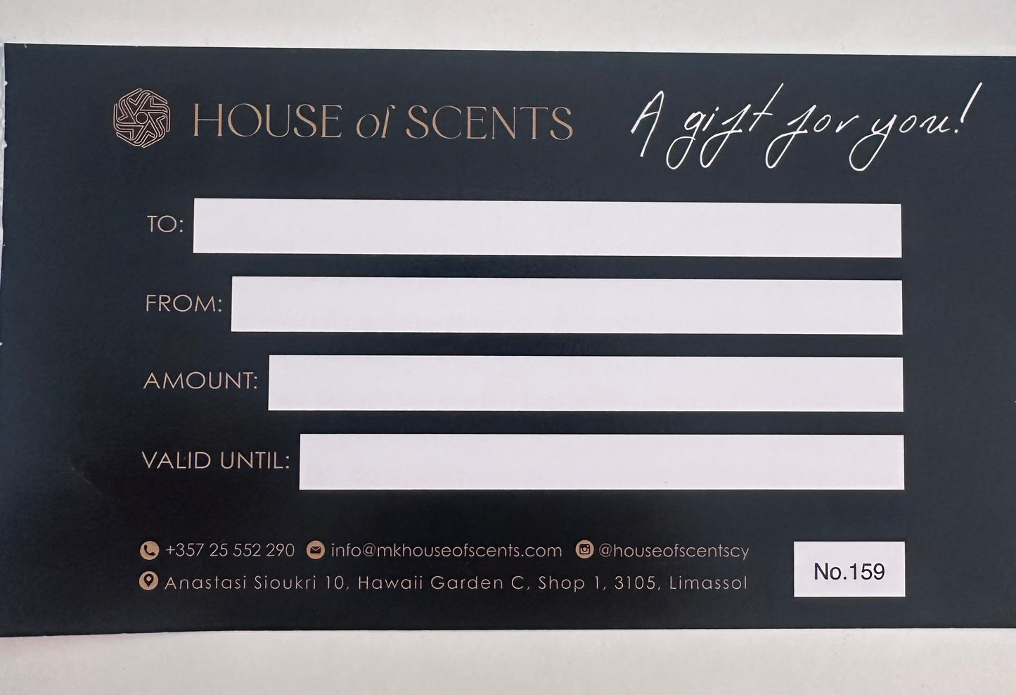 House of Scents gift card